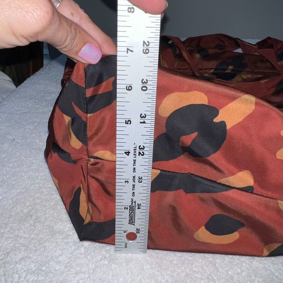 Madewell The (Re)sourced Tote Bag in Painted Leopard Brown Black Nylon Large - Picture 13 of 13